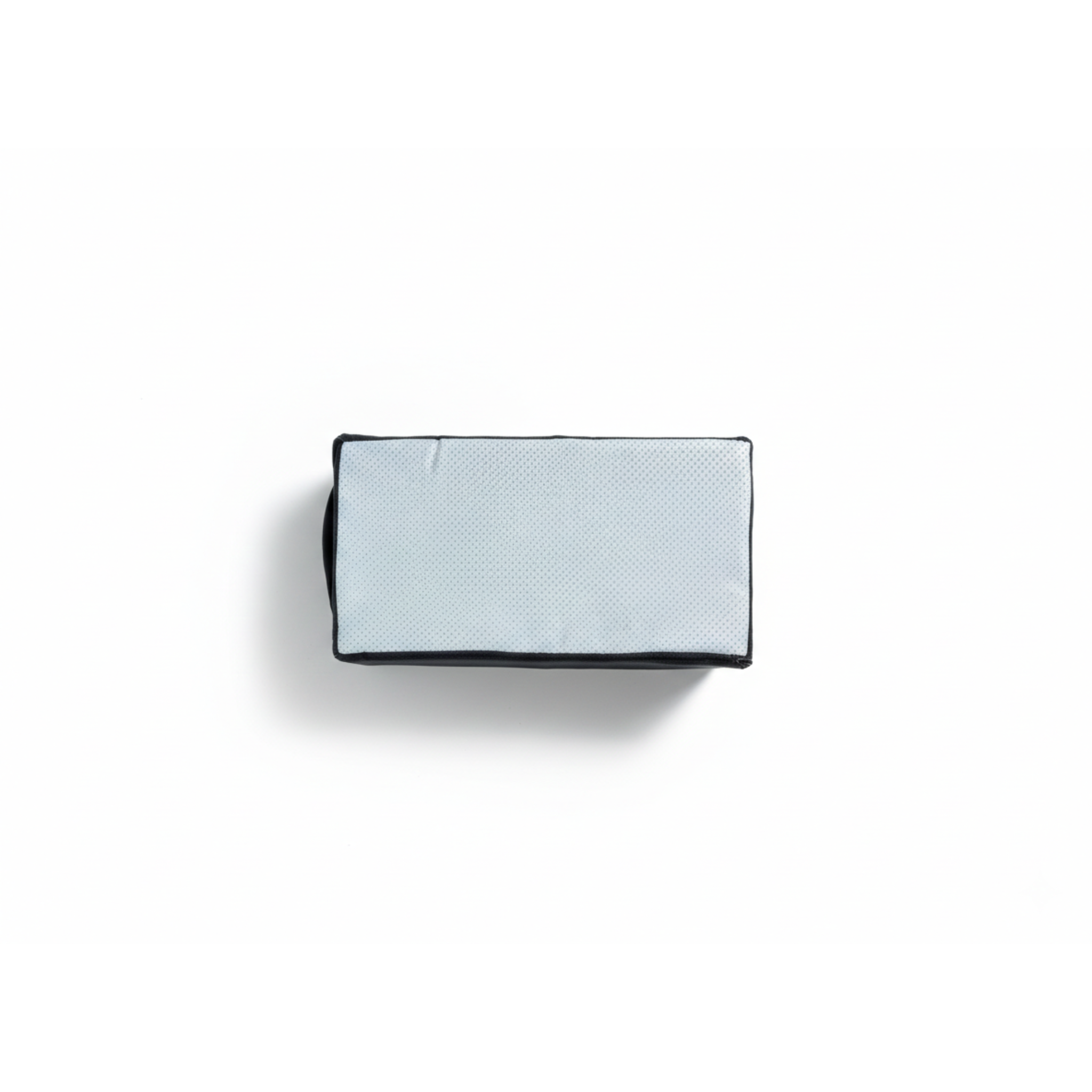 Underside view of footrest on a white background