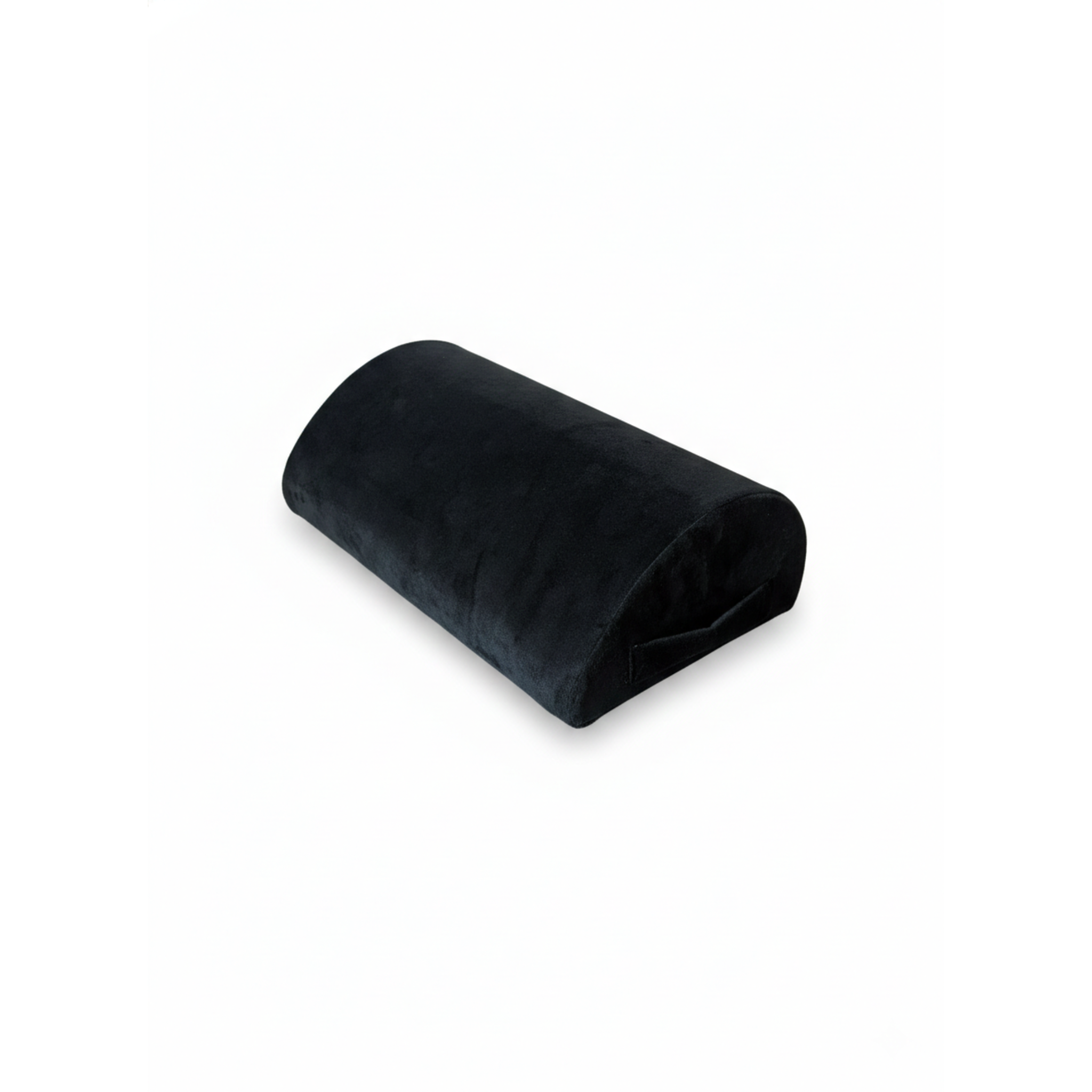 Black footrest on a white background