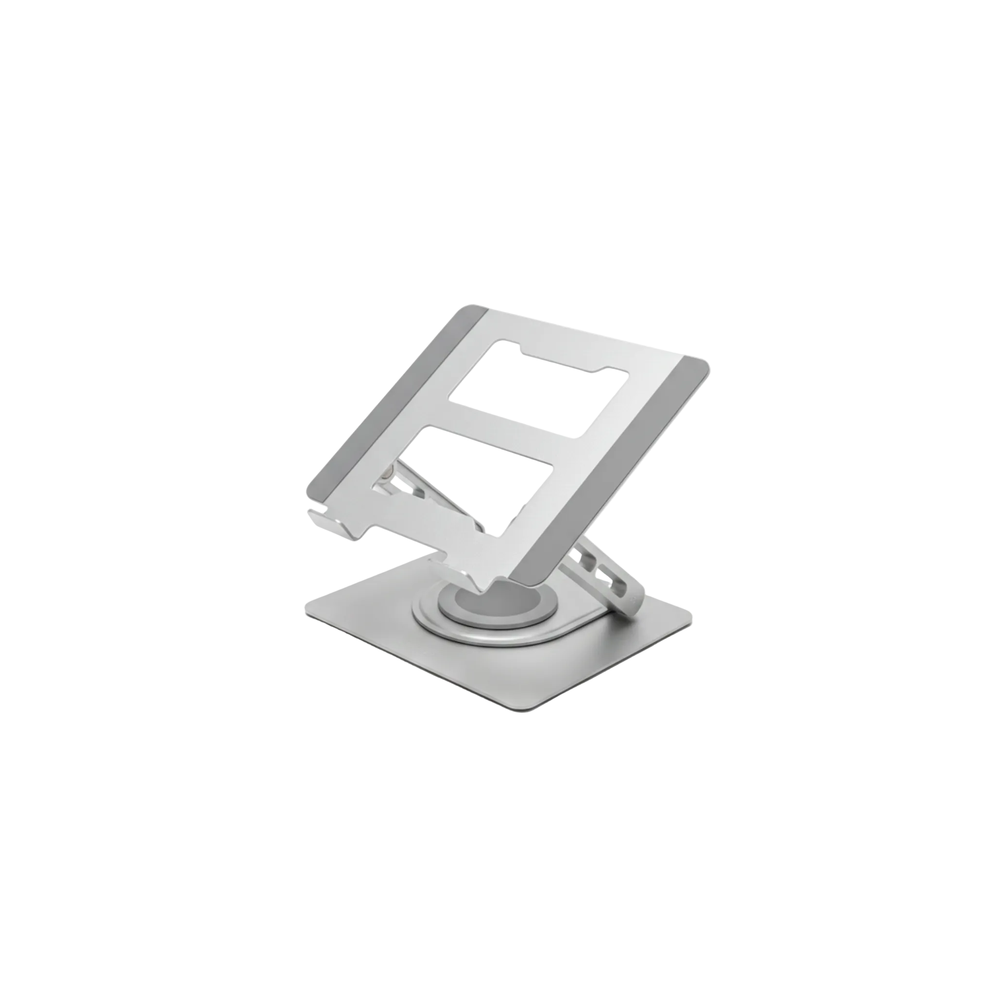 Adjustable laptop stand on a white background