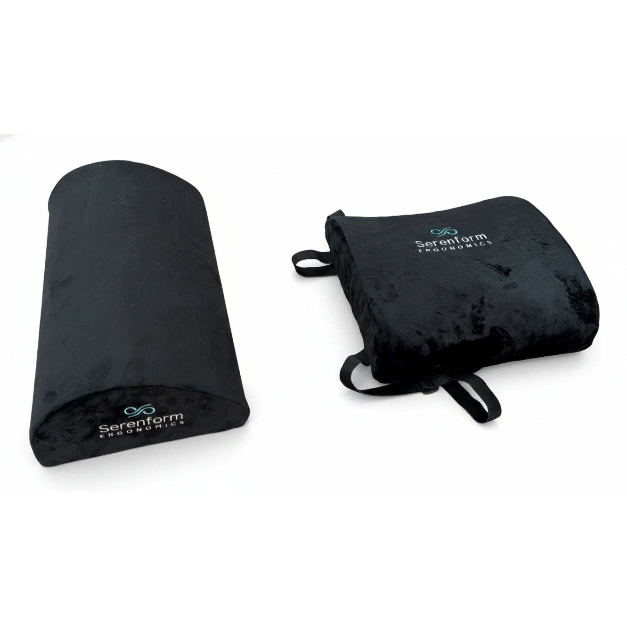 Ergonomic lumbar pillow and back support cushion designed to improve posture, support the lower back, and reduce strain while sitting