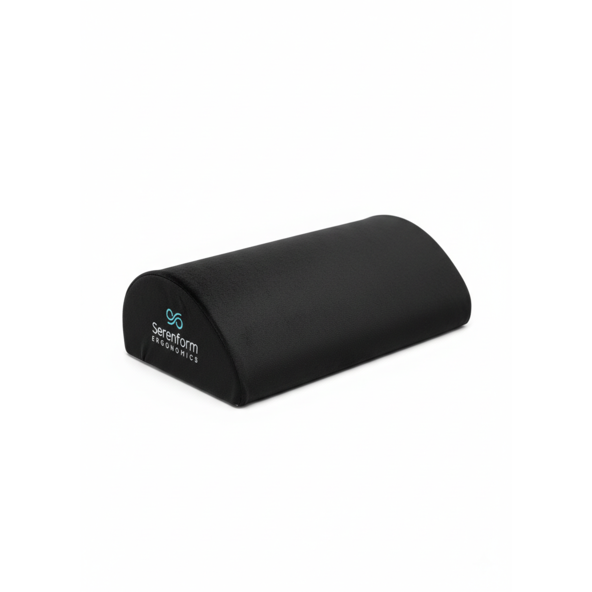 Black footrest with 'Serenform Ergonomics' logo on a white background