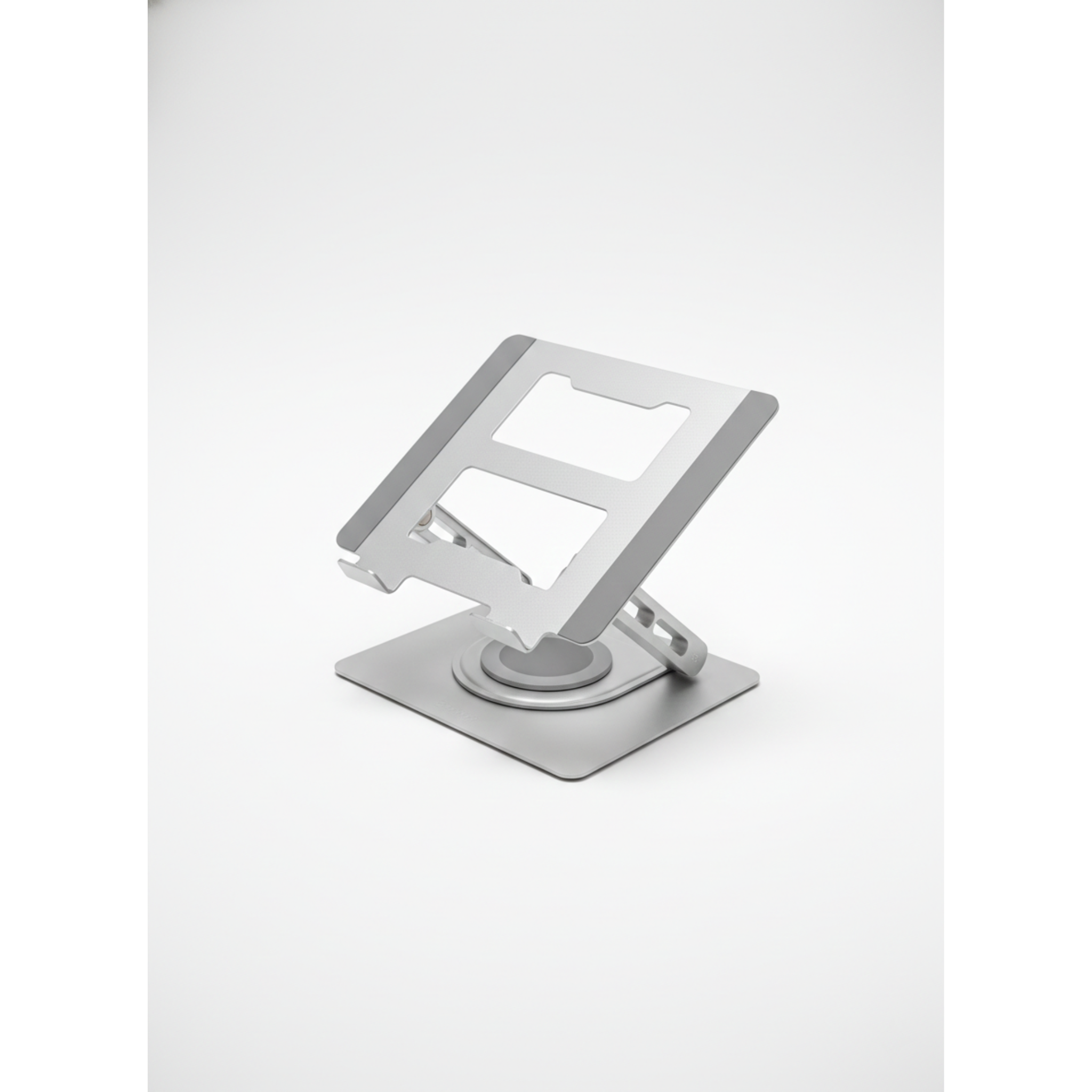 Adjustable laptop stand on a white background