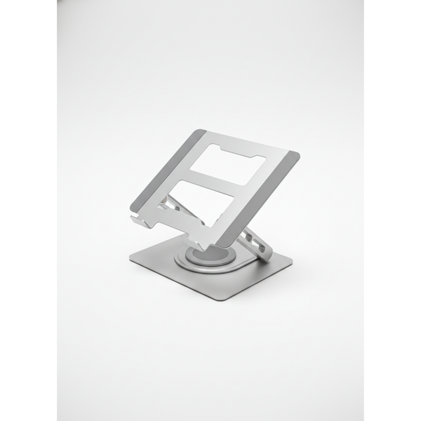 Adjustable laptop stand on a white background