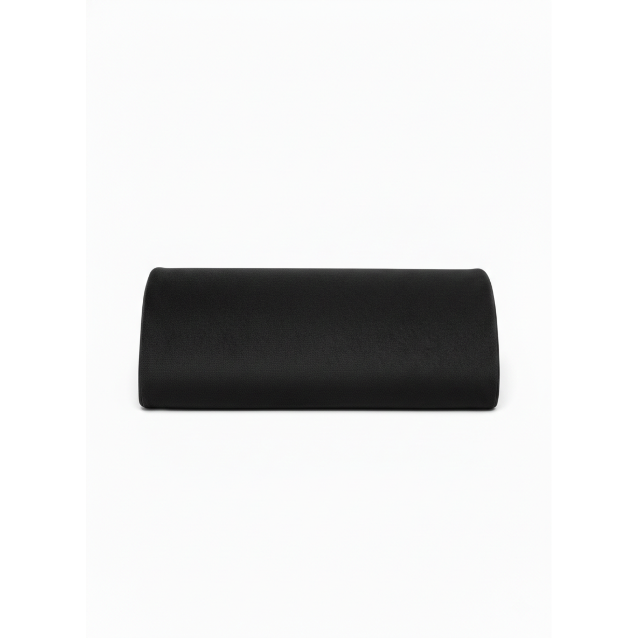 Black footrest front facing on a white background